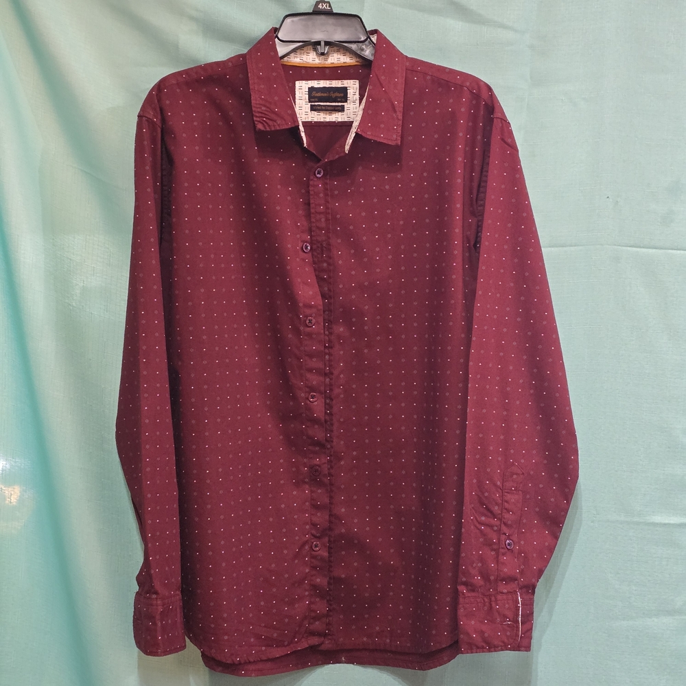 Gentlemen's Outfitters Button Up Contrasting Cuffs Longsleeve XL EUC